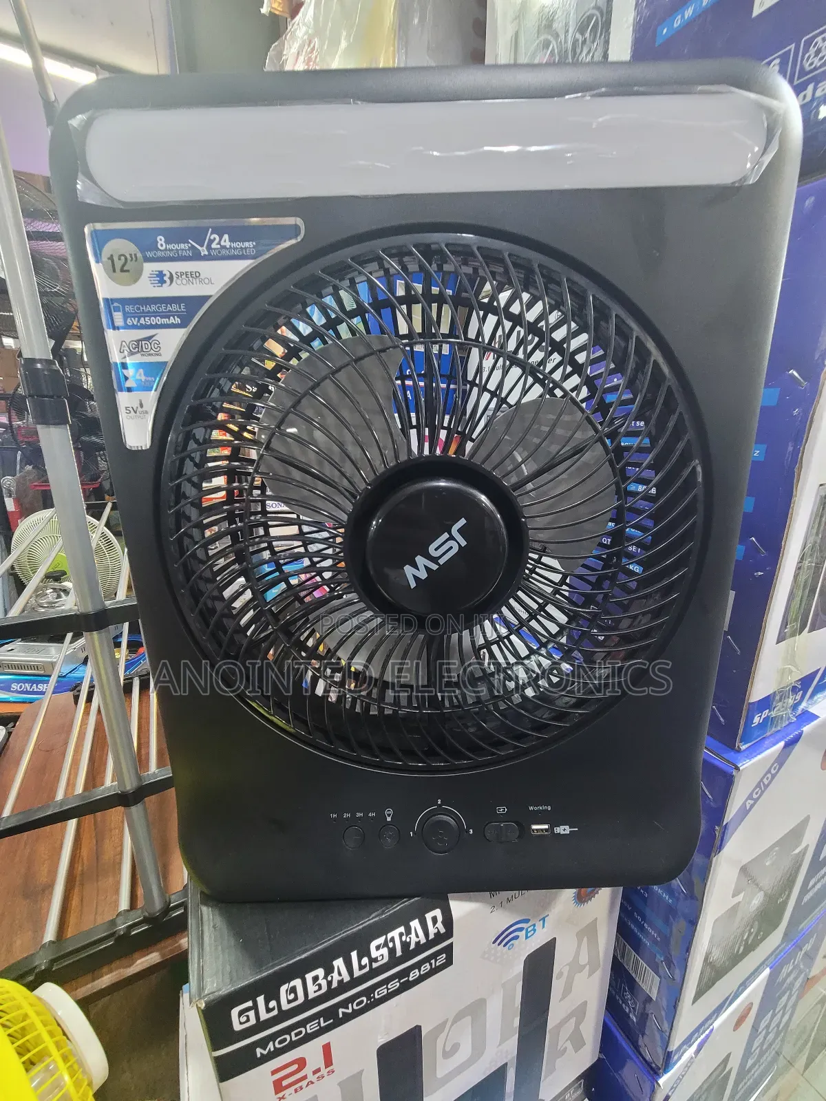 Rechargeable Table Fan