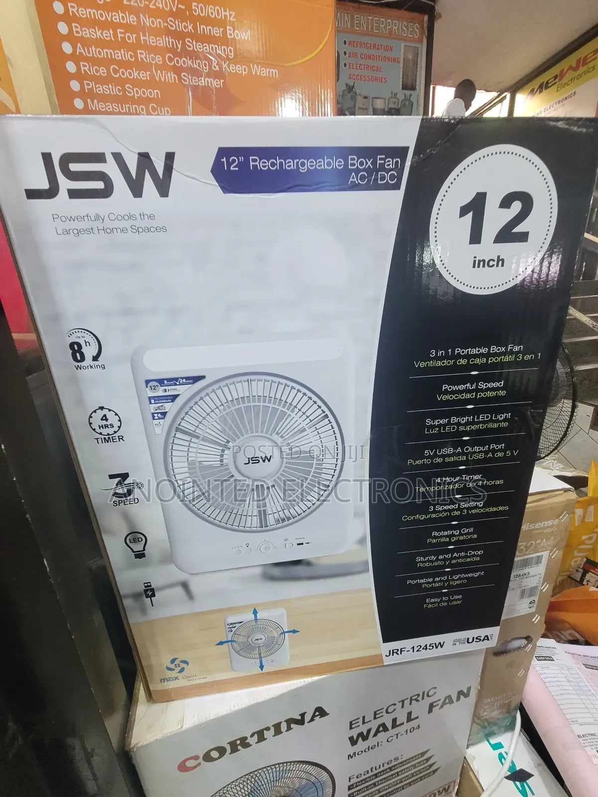 Rechargeable Table Fan