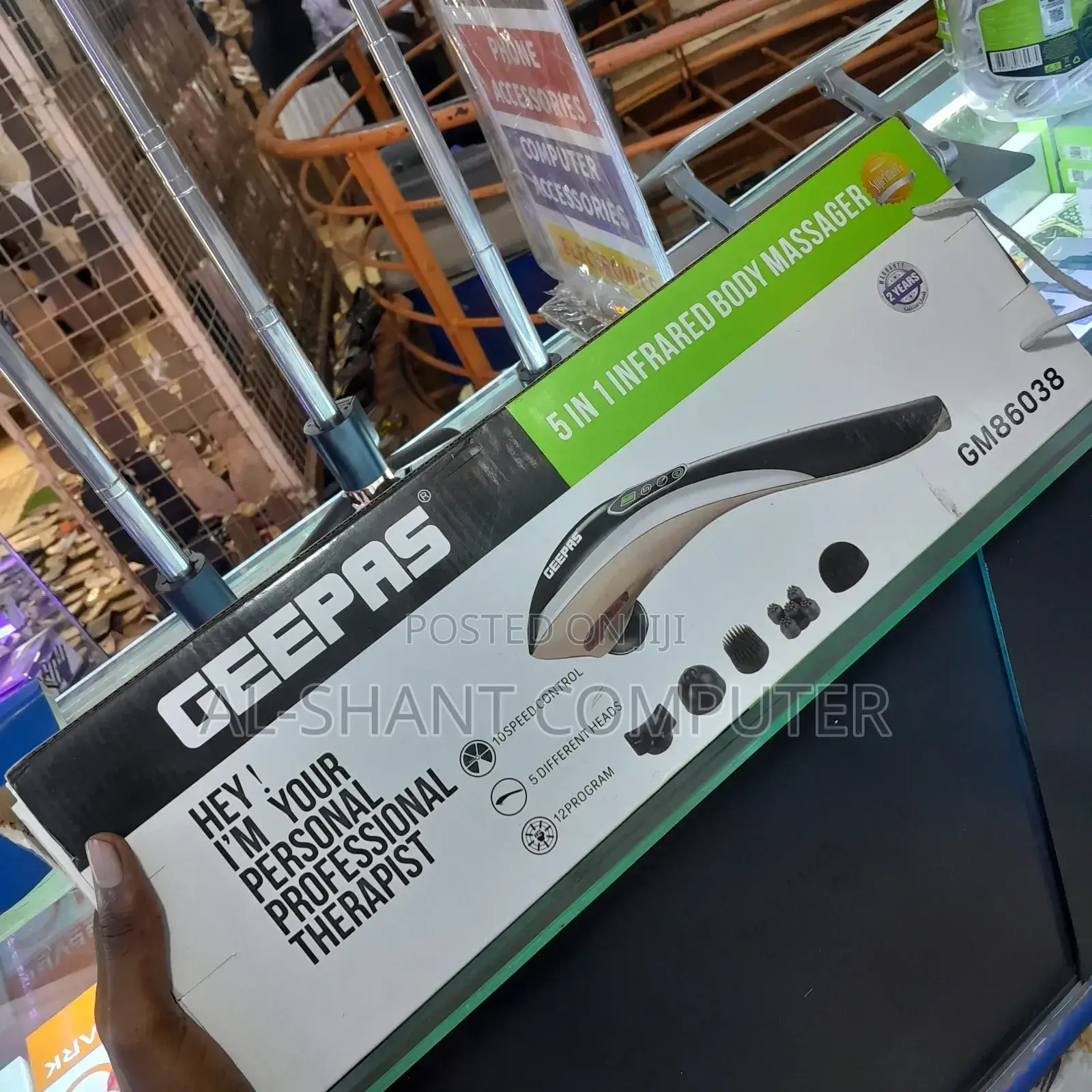 Geepas 5in1 Infrared Body Massager/Body Massagers