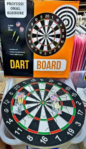 18"(45cm)43cm Professional Dart Board Game WTH 6steel Darts