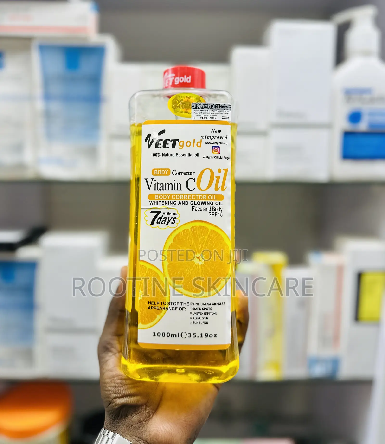Veetgold Vitamin C Brightening Correcting Body Oil