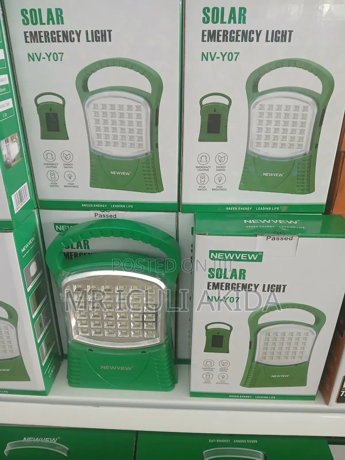 Nv-Y07 Ac110-240v Led Rechargeable Light Emergency Lamp