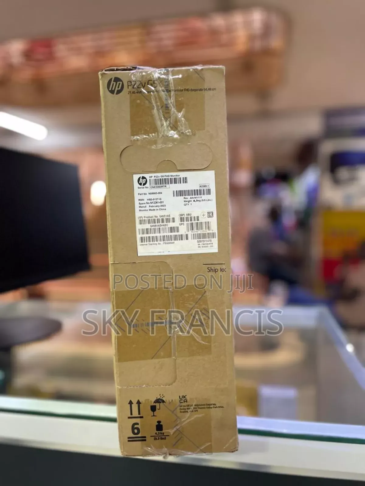 Hp Monitor P22v G5 Brand New Available