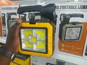 2in1 Best Quality Solar Rechargeable Portable Emergency Lamp
