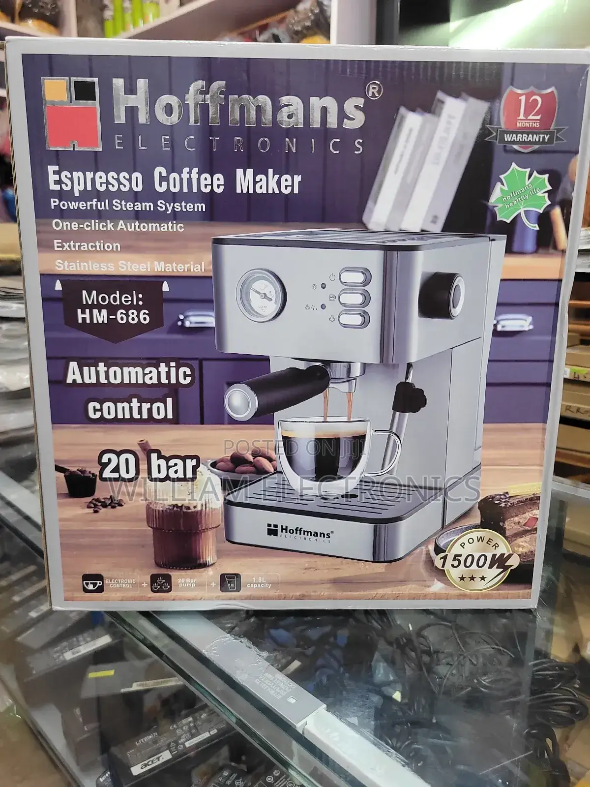 Hoffmans Espresso Coffee Maker Hm-686