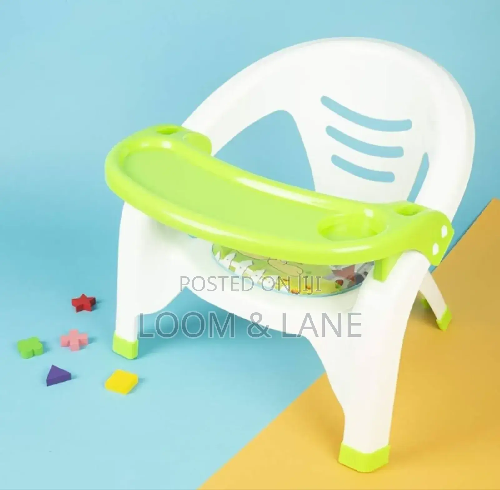 Baby Moo Kids Blue Feeding Chair
