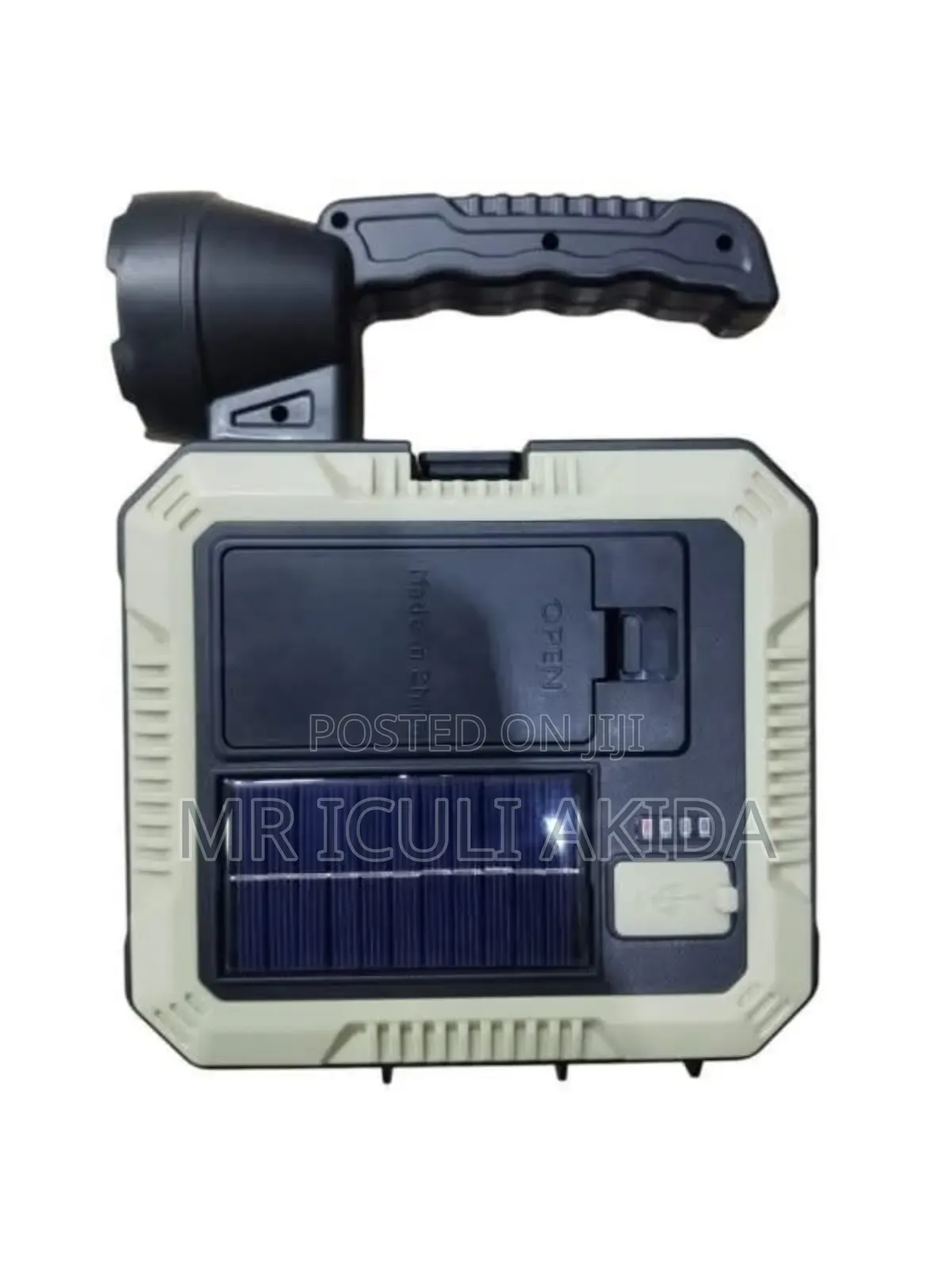 Dual Light Source Led Solar Portable Lamp With Tool Kit