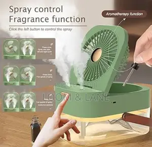 Portable Double Spray Table Mist Fan