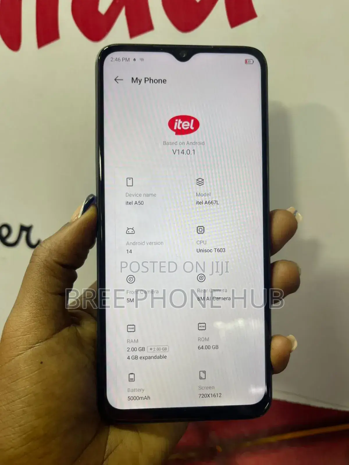 Itel A50 128 GB Black