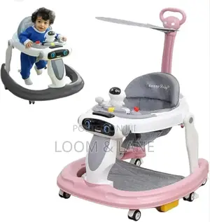 2 in 1 Robot Baby Walker With Push Handle