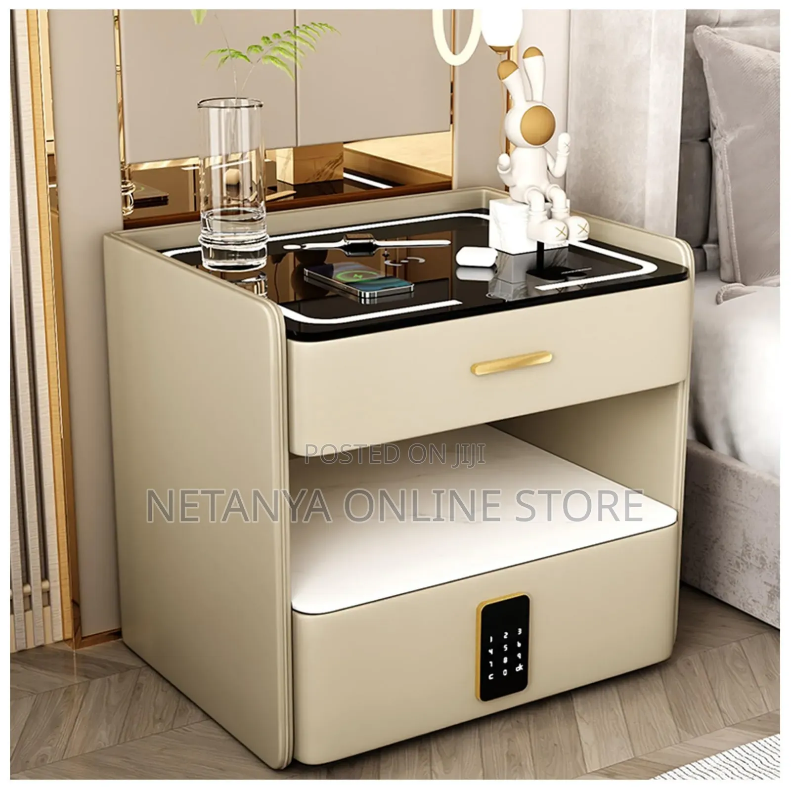 Intelligent Bedside Table With Password Lock