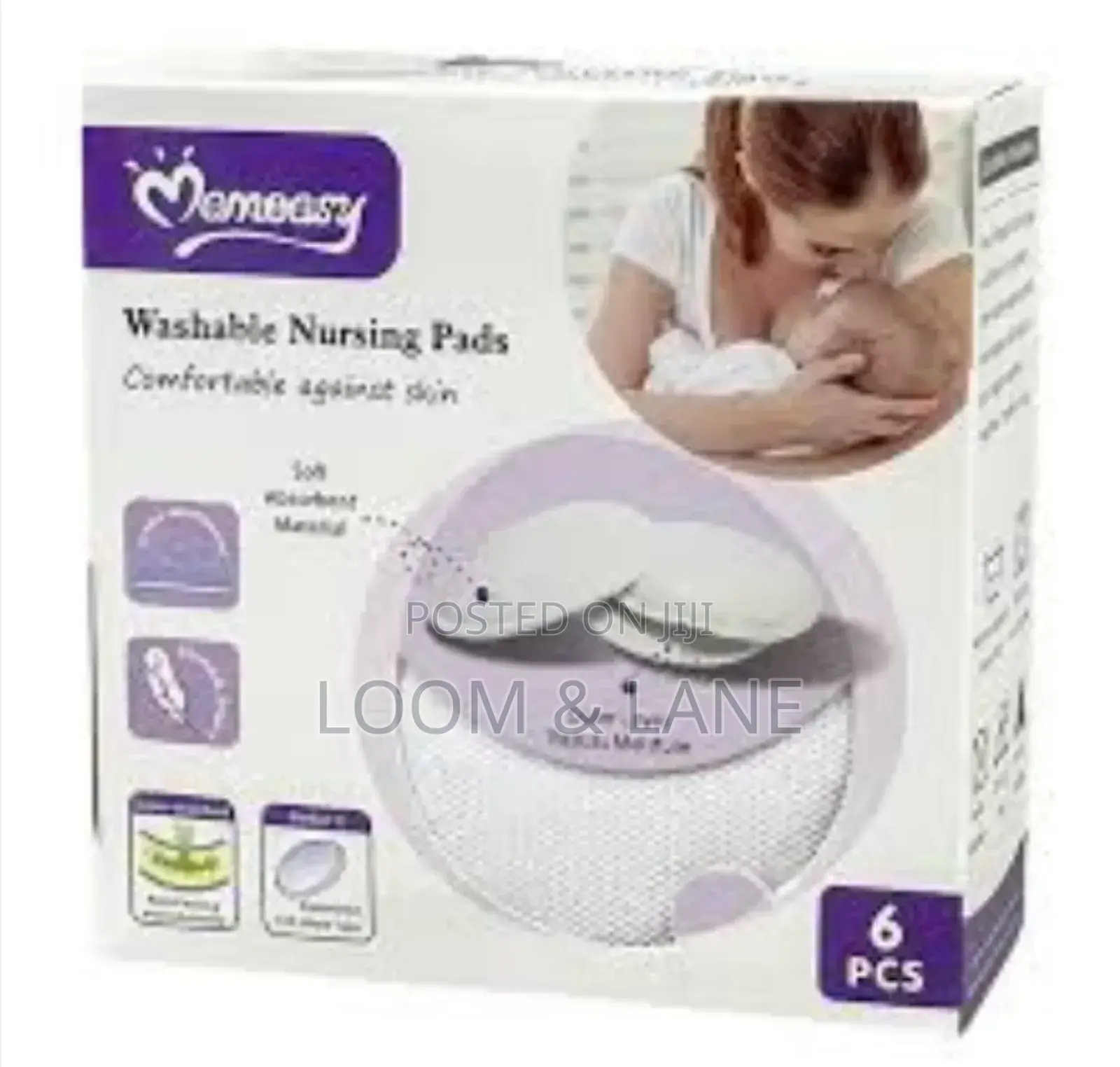 Momeasy Washable Nursing Pads 6pcs