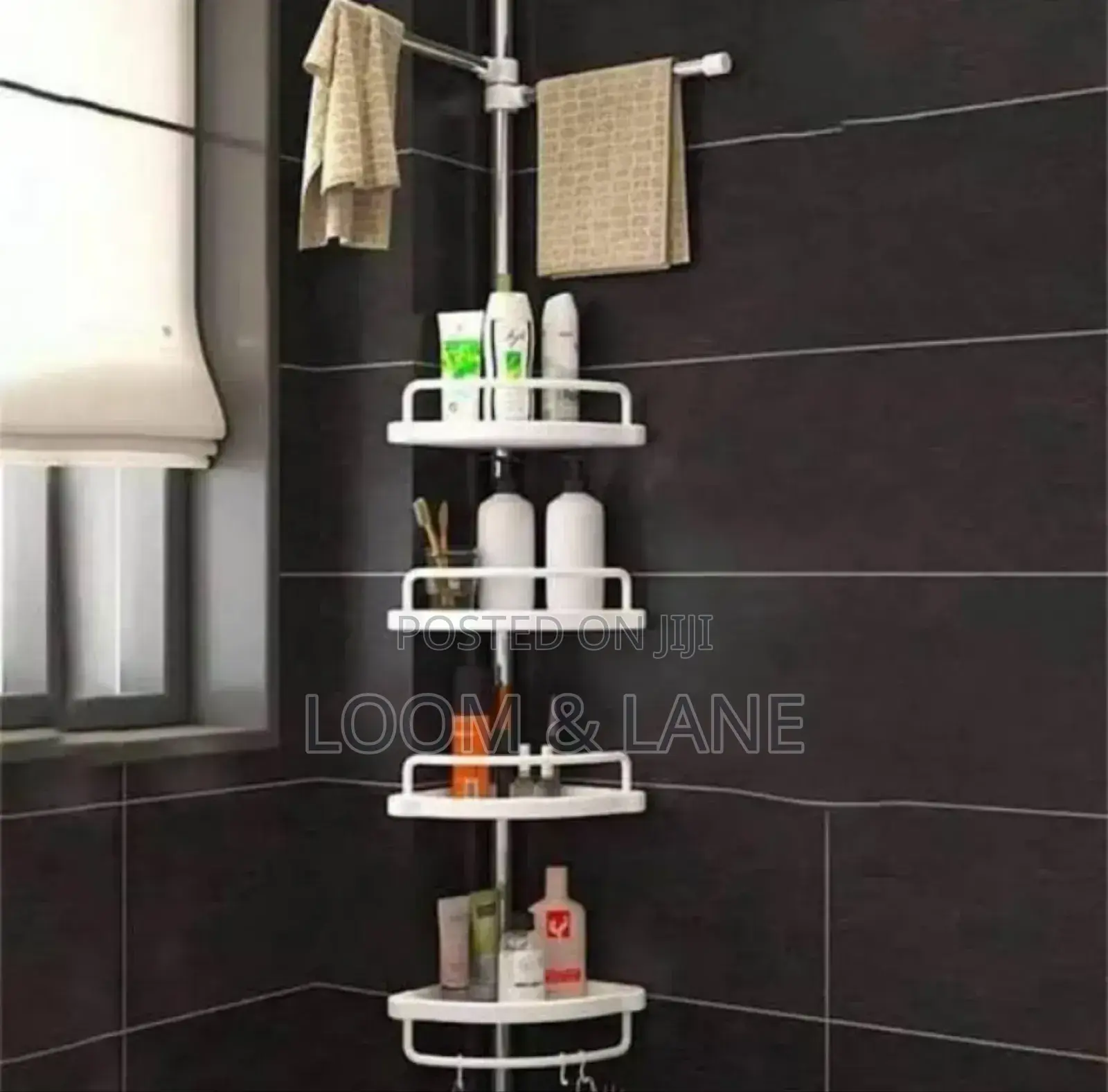 Adjustable 4 Tier Telescopic Shower Corner Rack
