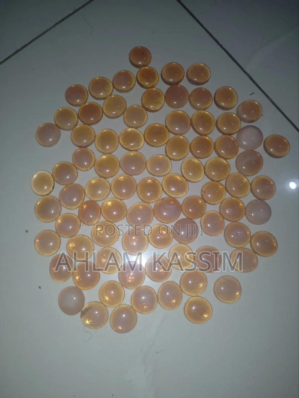 81 Vintage Glass Cabochons Opals for Crafting