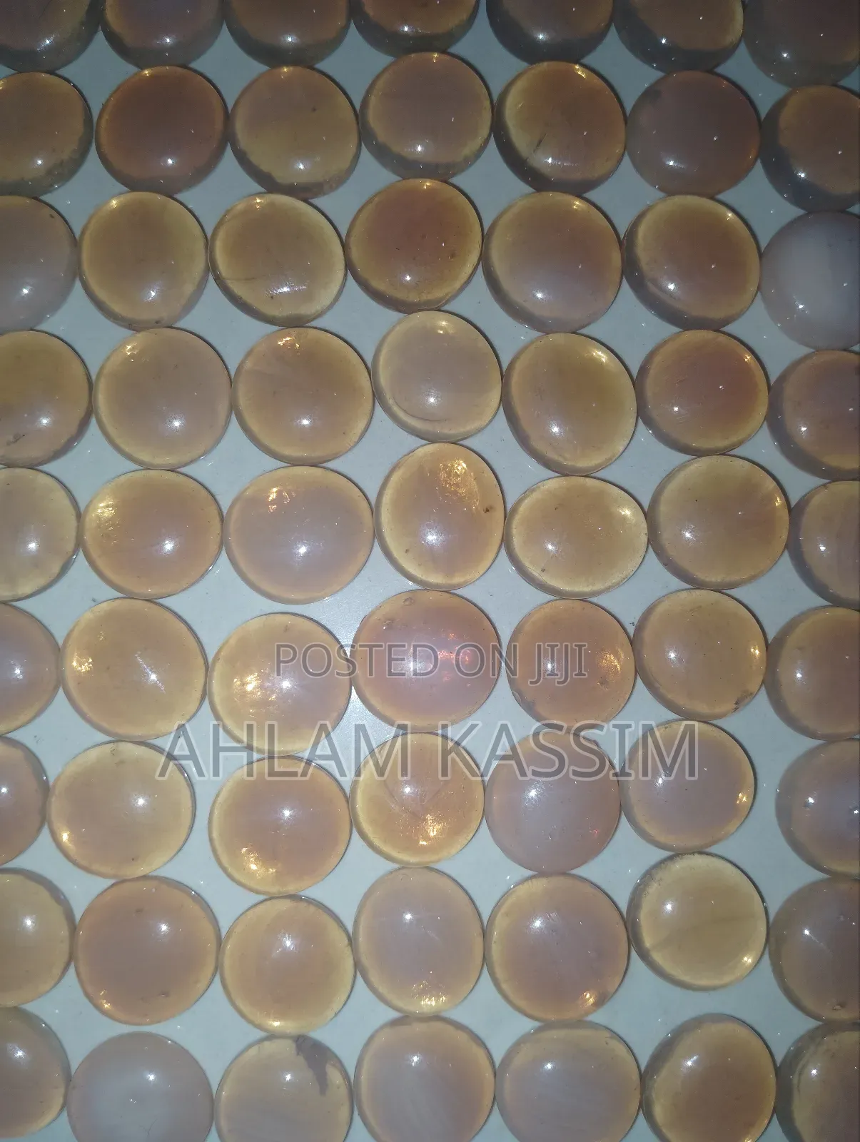81 Vintage Glass Cabochons Opals for Crafting