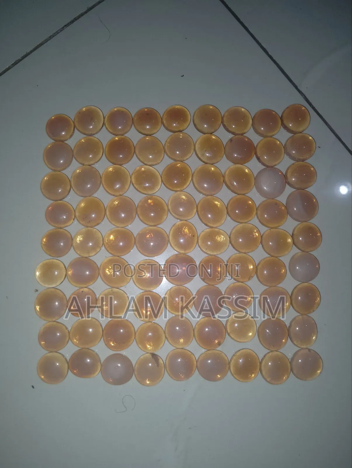 81 Vintage Glass Cabochons Opals for Crafting