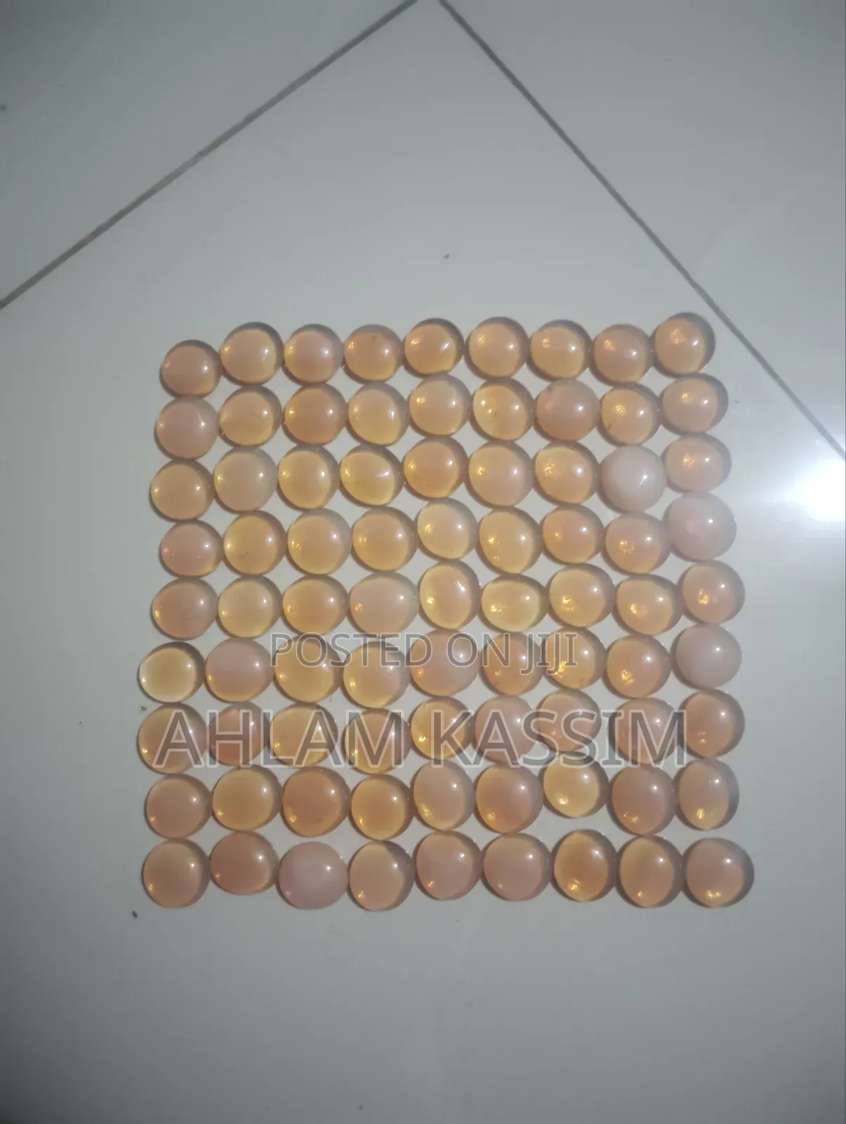 81 Vintage Glass Cabochons Opals for Crafting