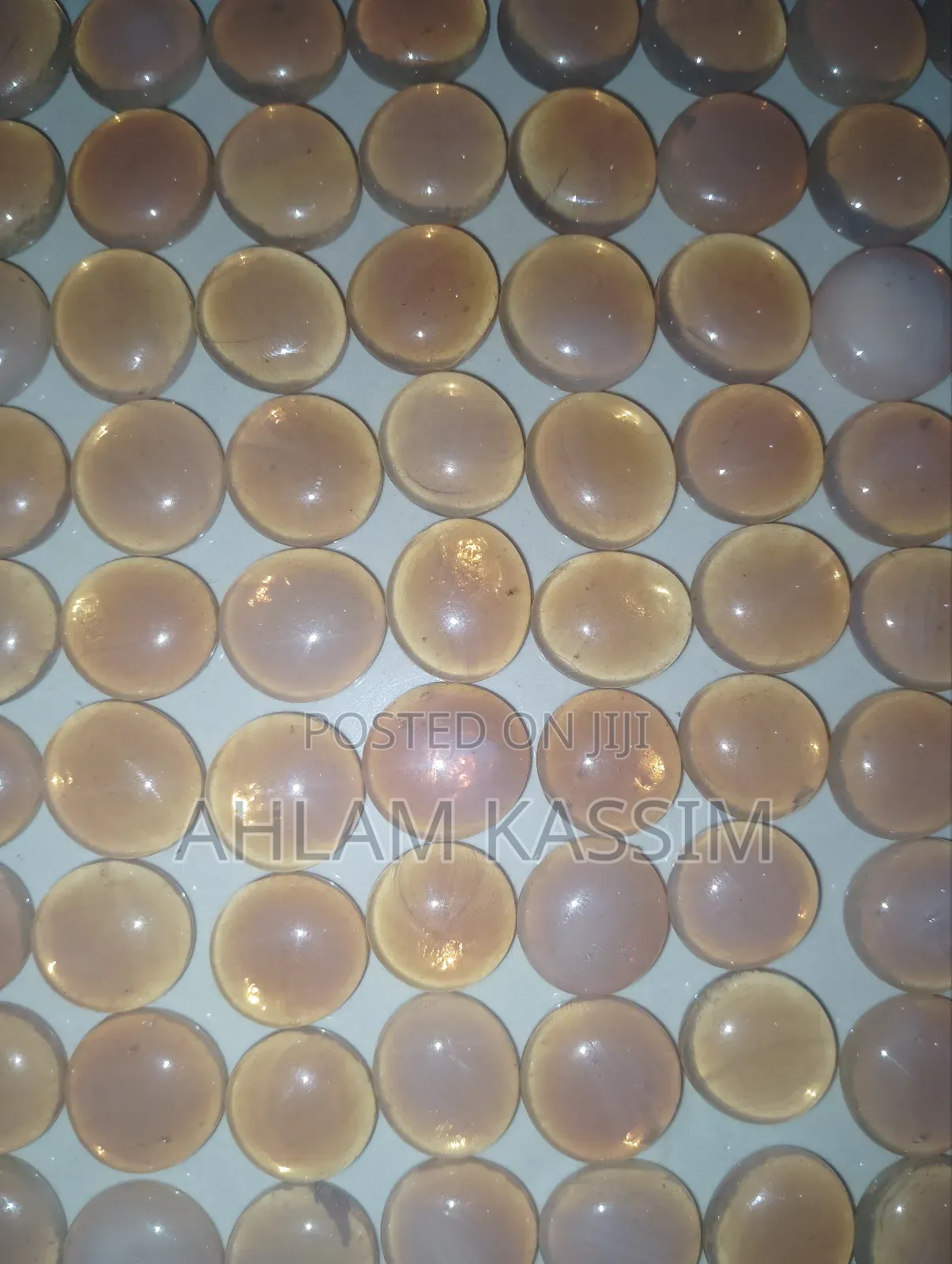 81 Vintage Glass Cabochons Opals for Crafting