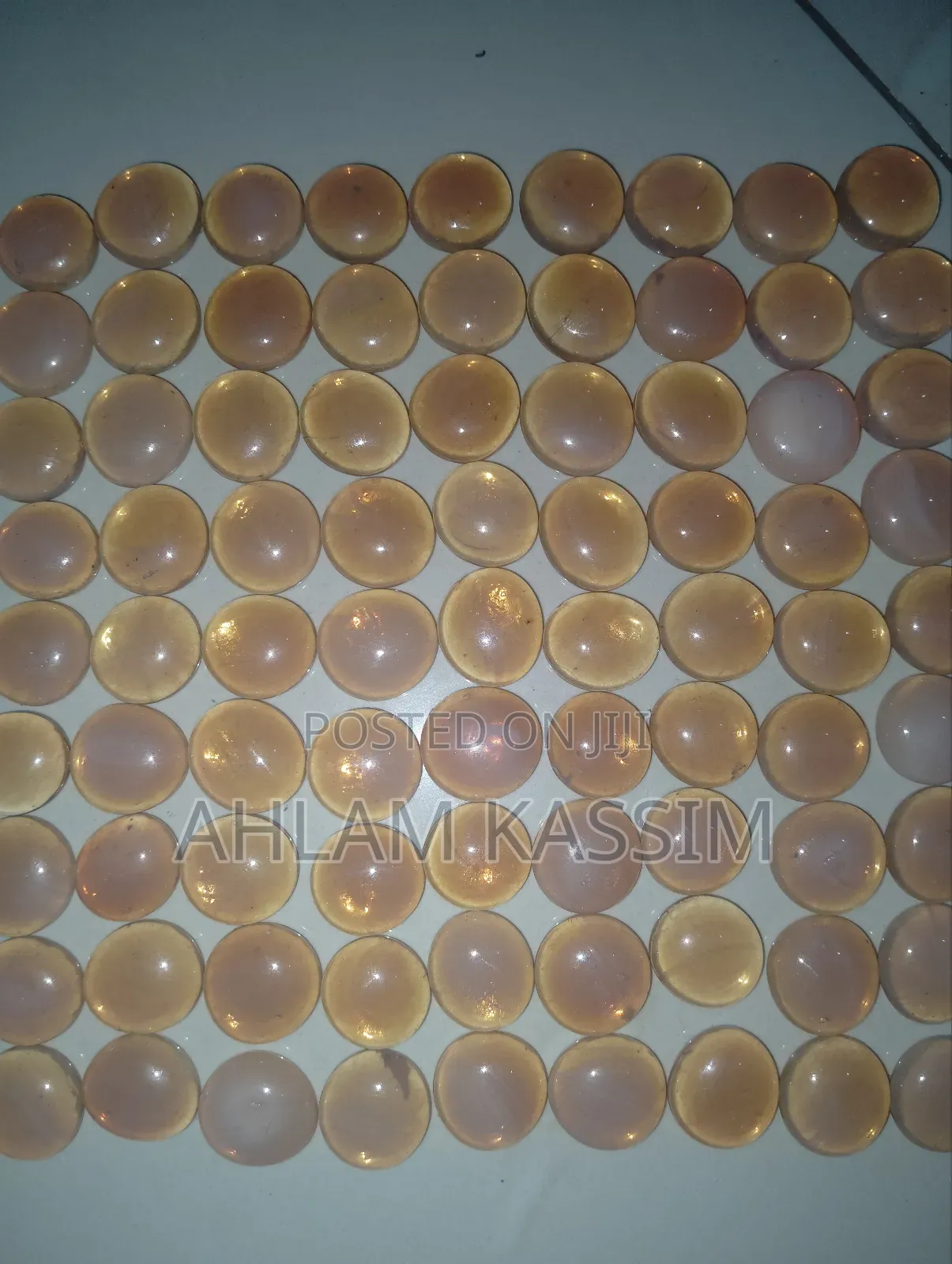 81 Vintage Glass Cabochons Opals for Crafting
