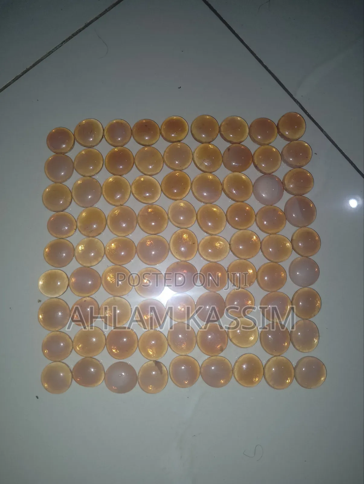 81 Vintage Glass Cabochons Opals for Crafting