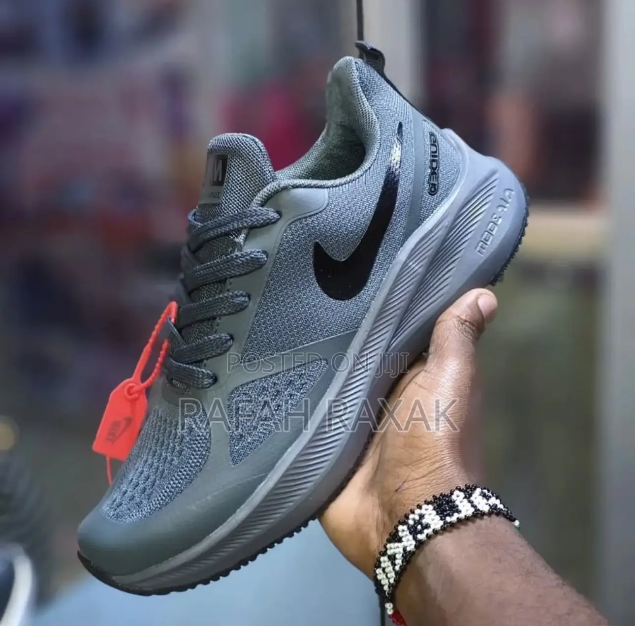 Gray Nike Air Zoom Guide 10 Pegasus Running Sneakers