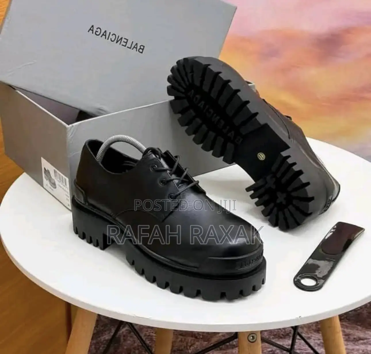 Original Men’S Luxury Balenciaga Chunky Sole Lace Up Shoes