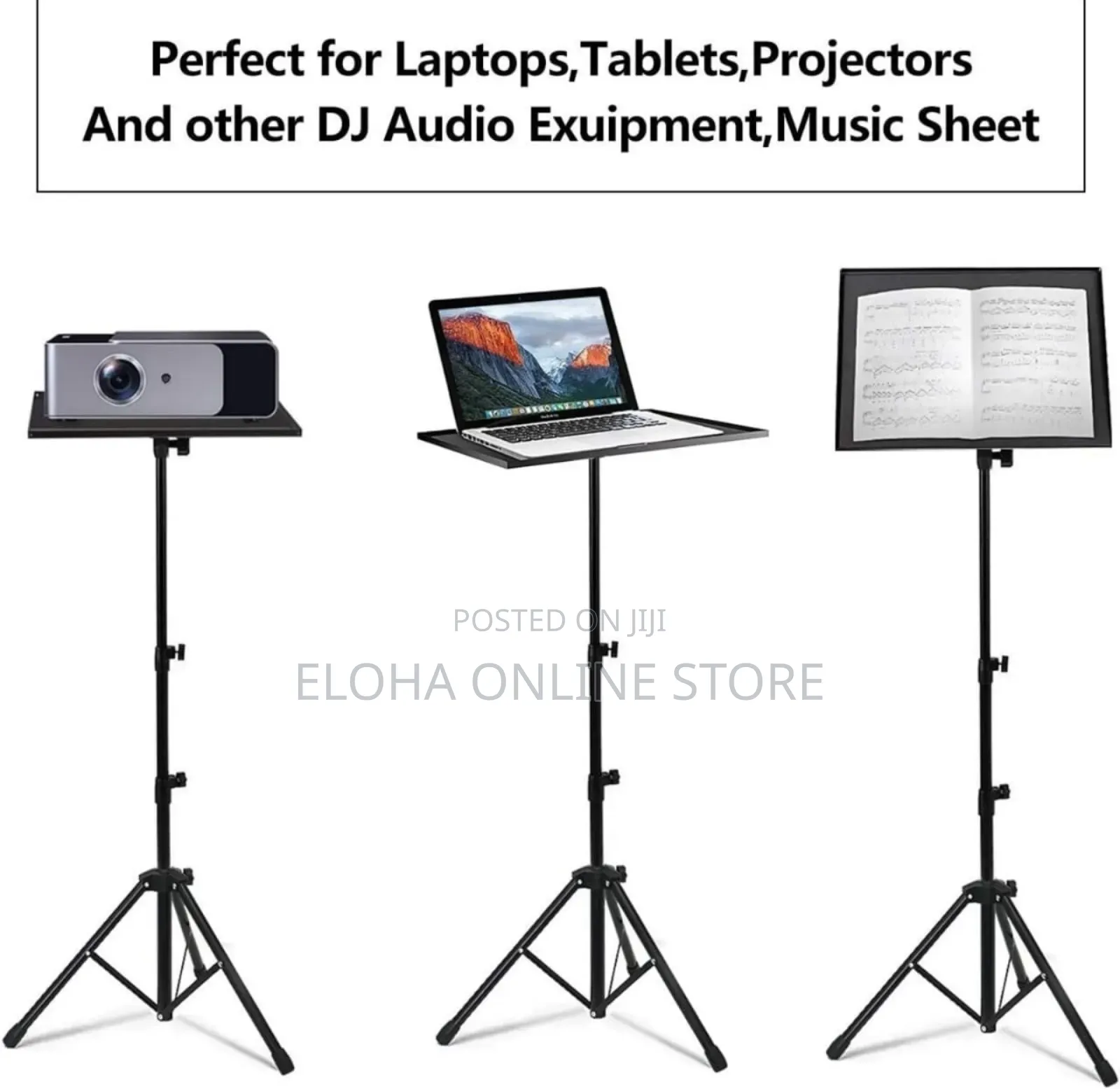 All in One Adjustable Free Standing Laptop Stand
