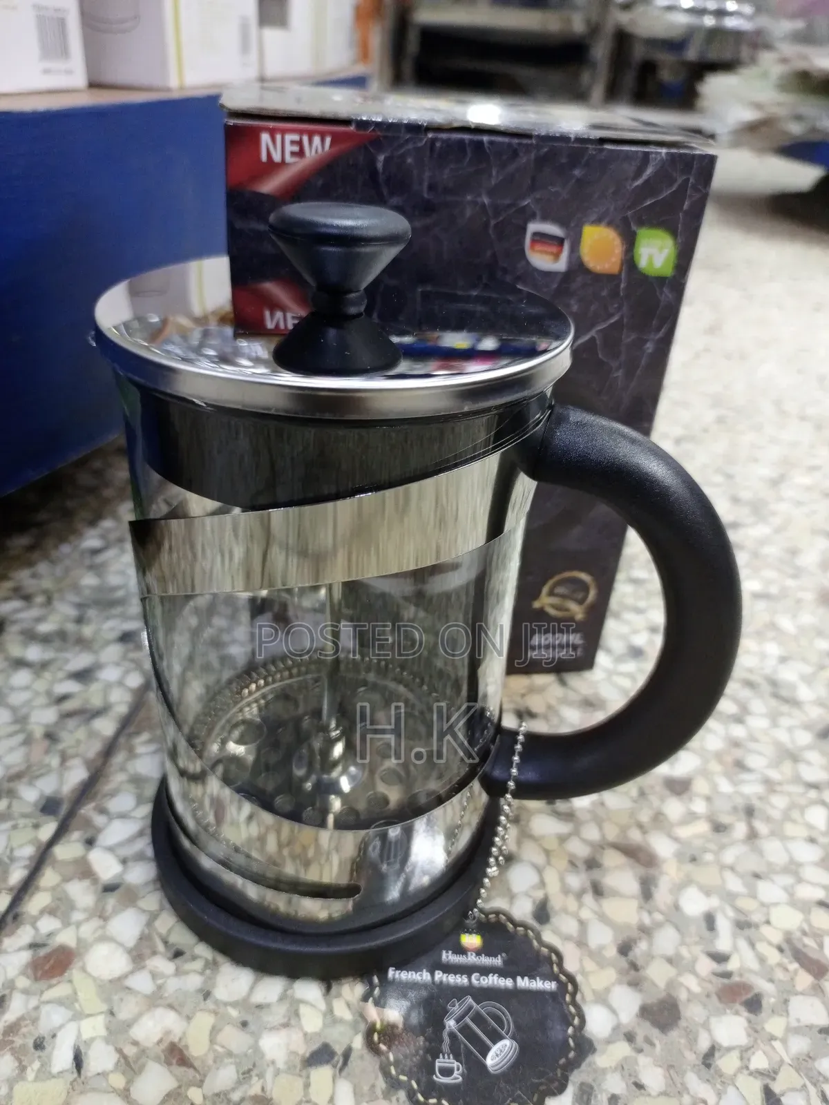 Haus Roland 800ml Glass French Press Coffee Maker.