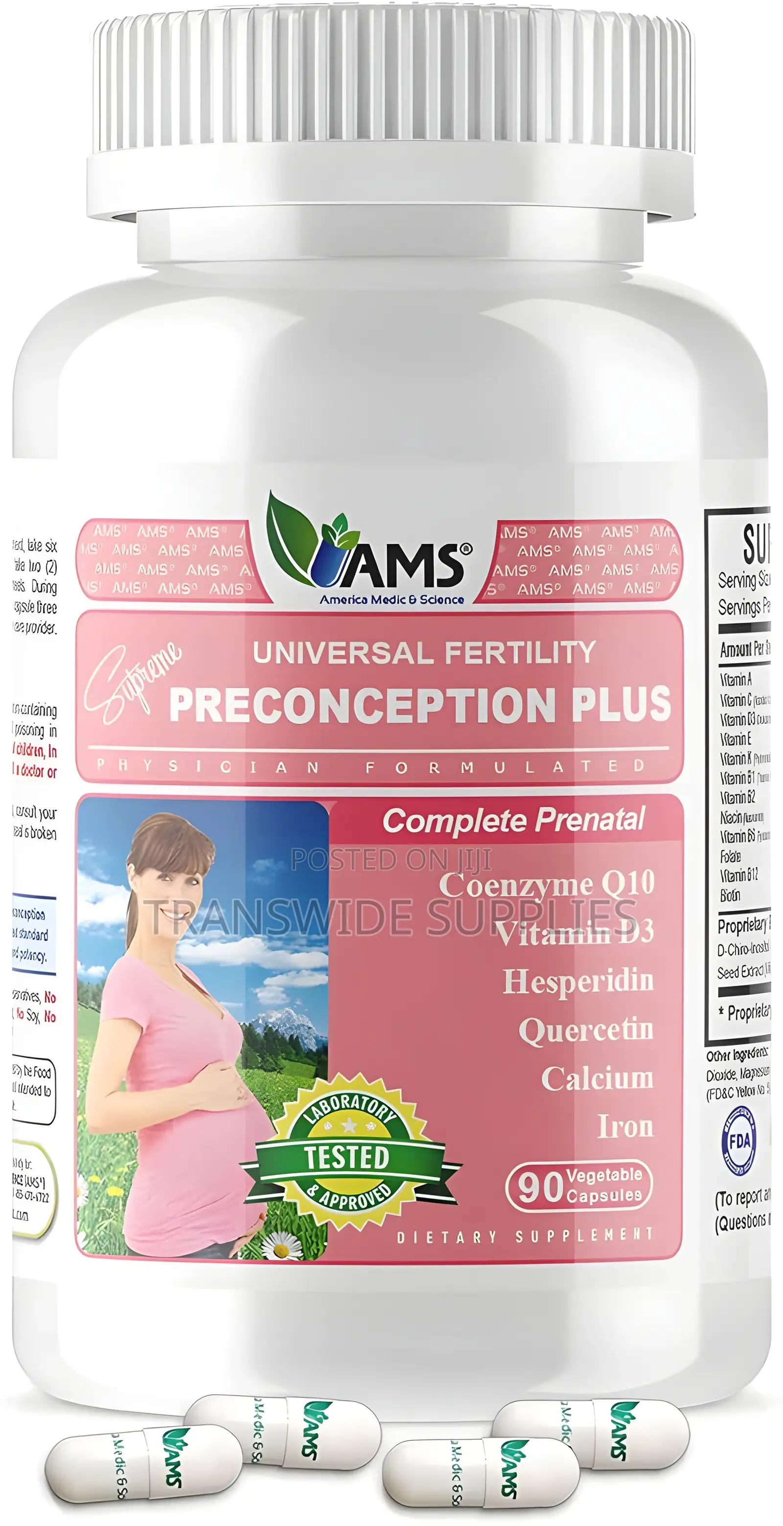 Ams Preconception Plus 90s Capsules - Conceive Your Baby