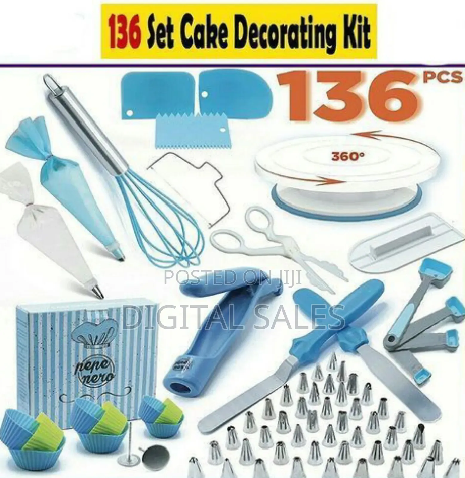 136 PCS Cake Decorating Set
