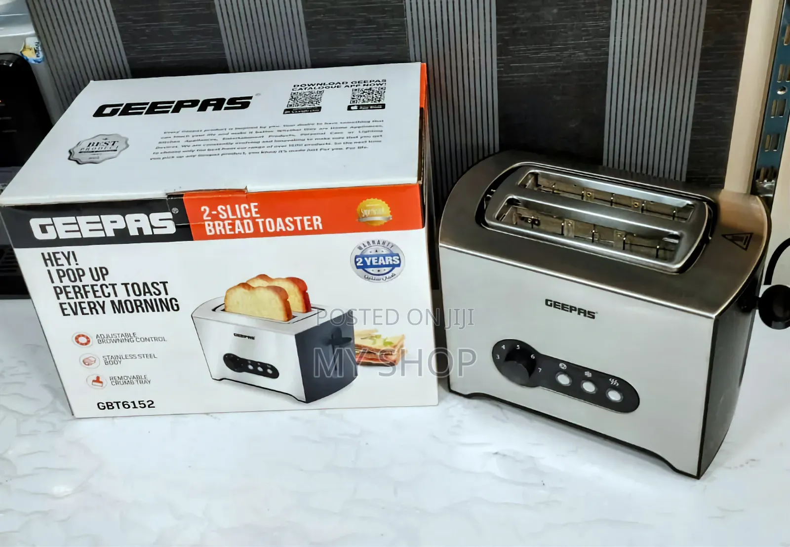 Geepas Bread Toaster Gbt6152