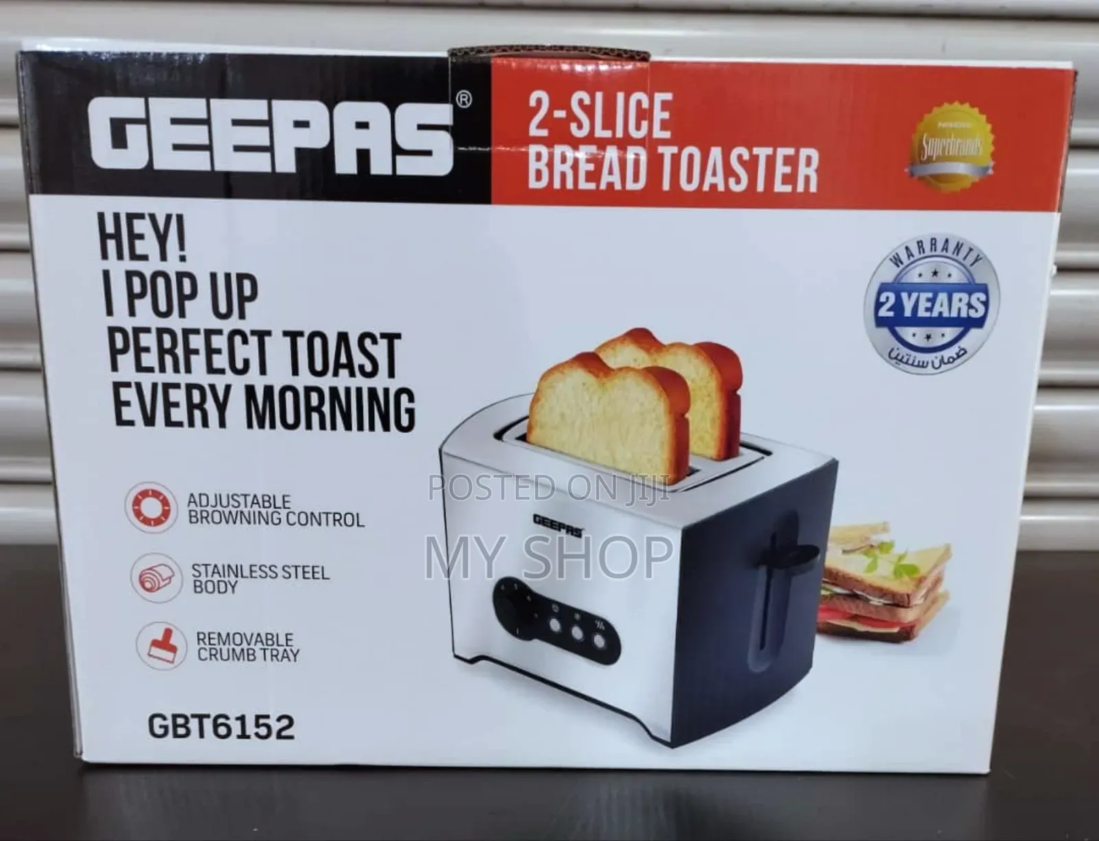 Geepas Bread Toaster Gbt6152