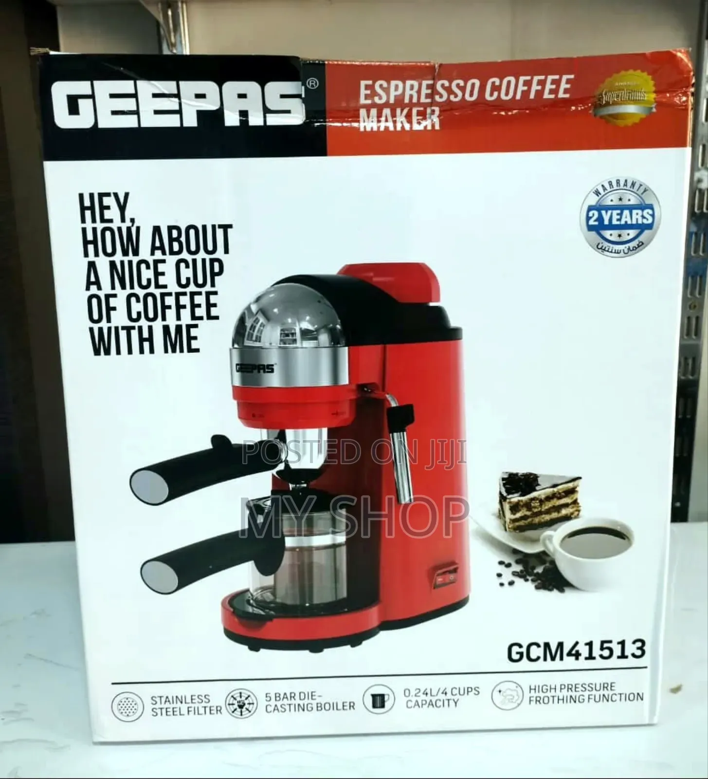 Geepas Espresso Machine Gcm41513