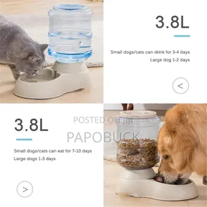 A Pair of Self Dispensing Pet Feeders 3.8 L