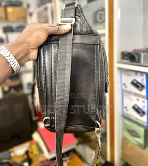 Men Chest Bag Pack Genuine Leather