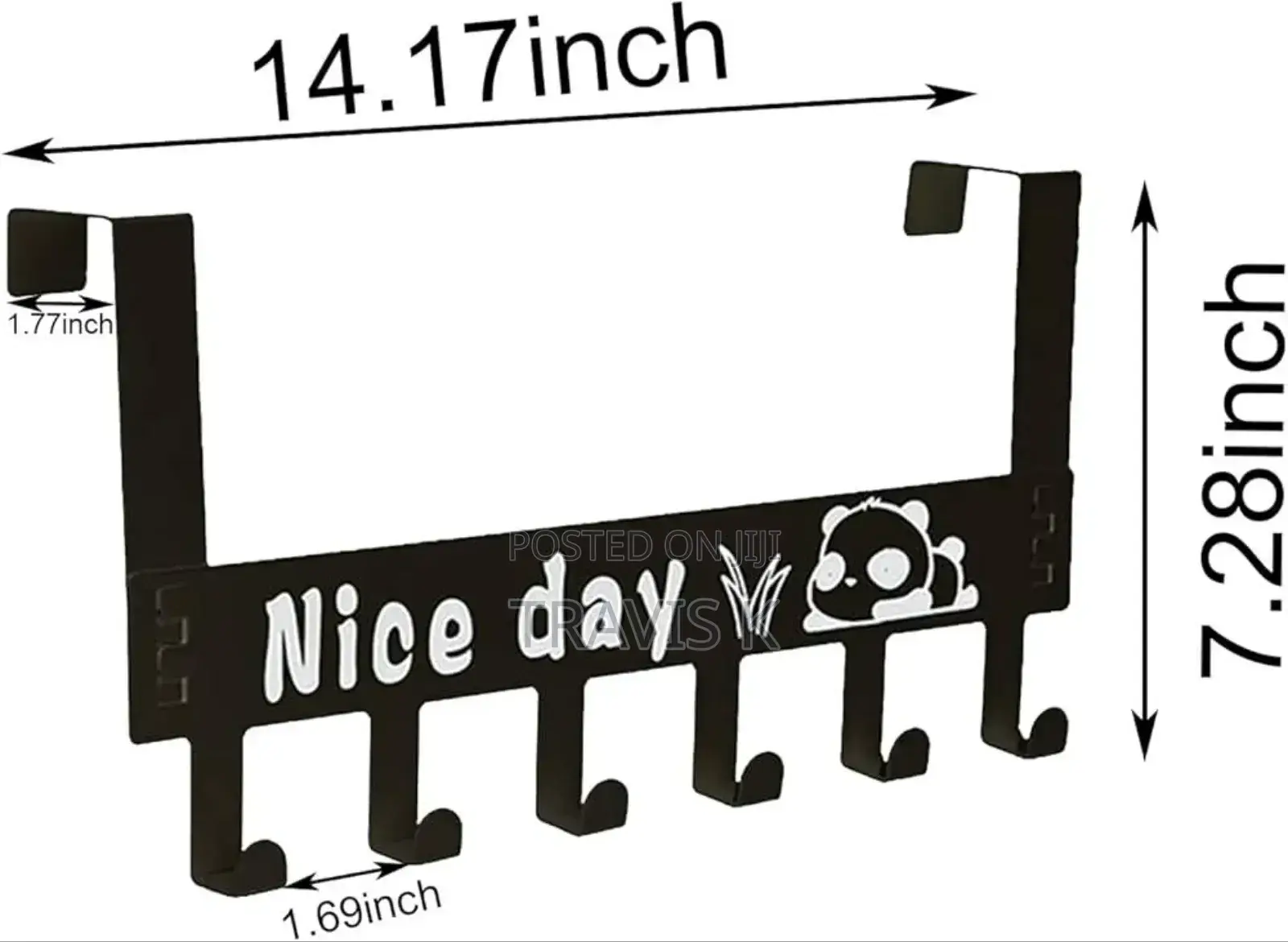 Nice Day Door Mount Hook Rack