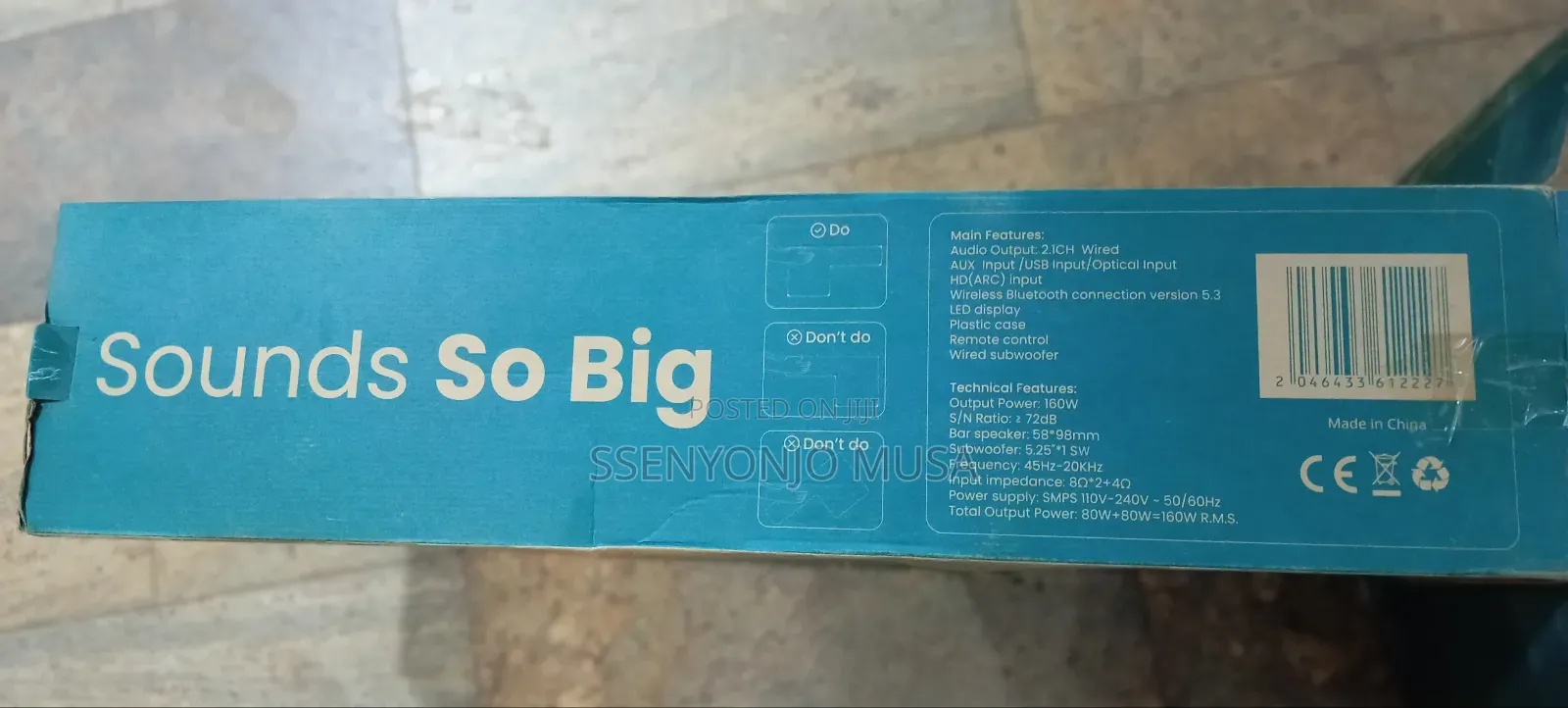 Digiwave DWSB-5003 160w Soundbar With Wireless Bluetooth