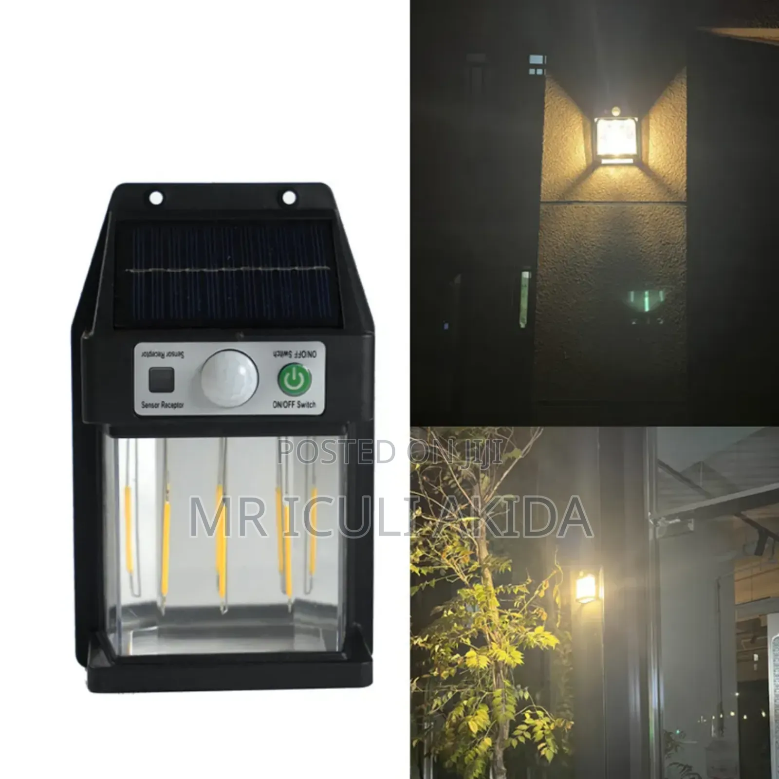 Dusk to Dawn Wall Motion Sensor Garden,Fence Solar Light