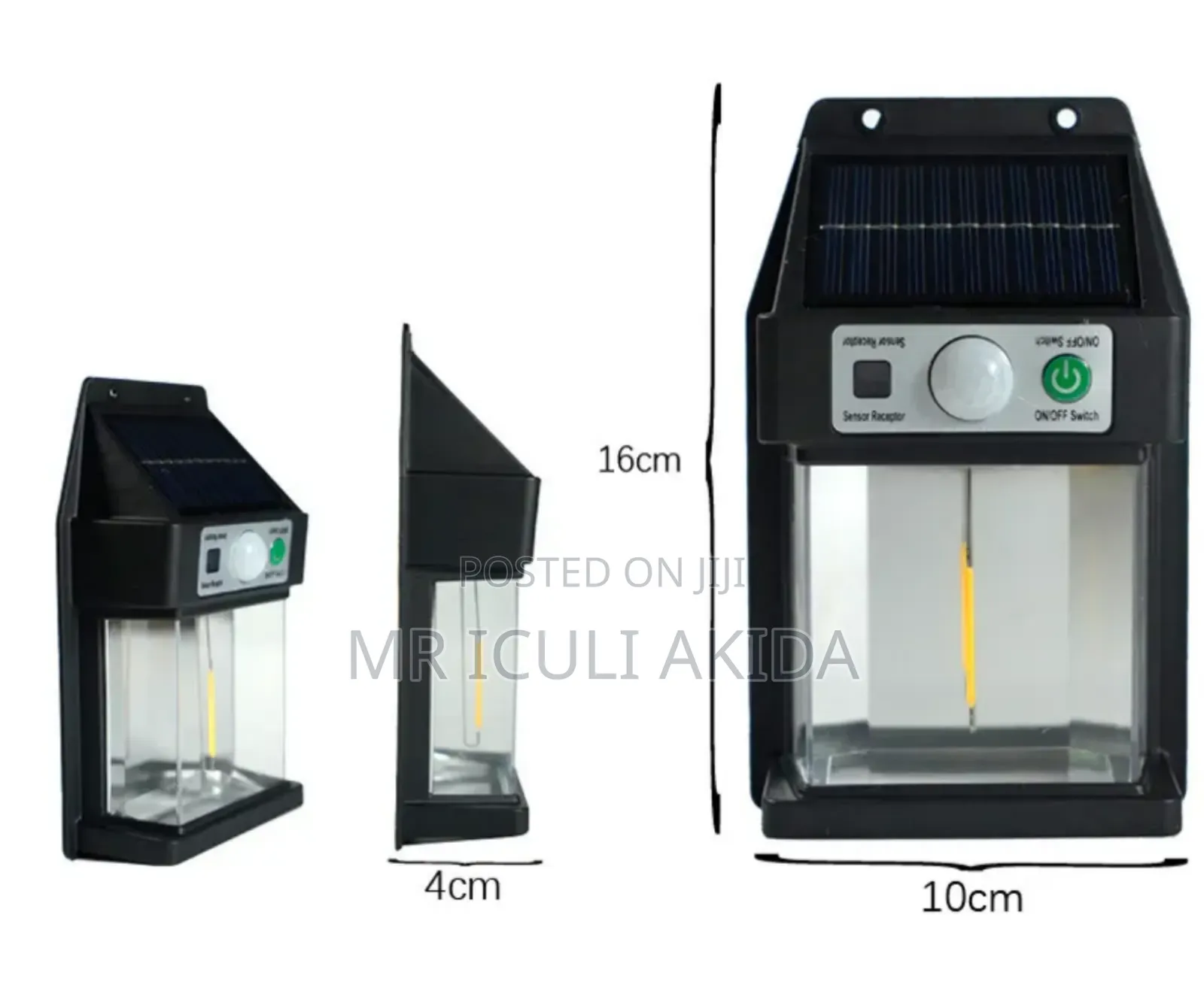 Dusk to Dawn Wall Motion Sensor Garden,Fence Solar Light