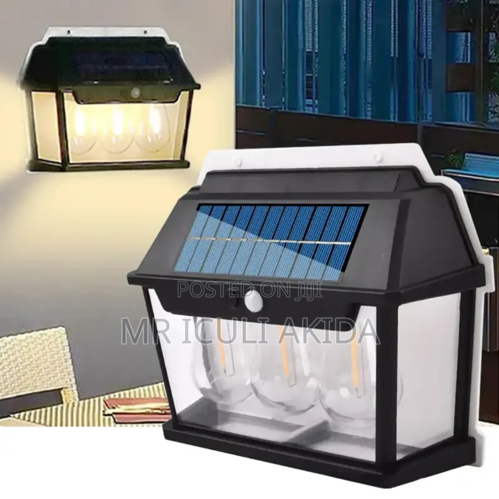 Outdoor Waterproof 3mode Tungsten Wire Solar Wall Light Lamp