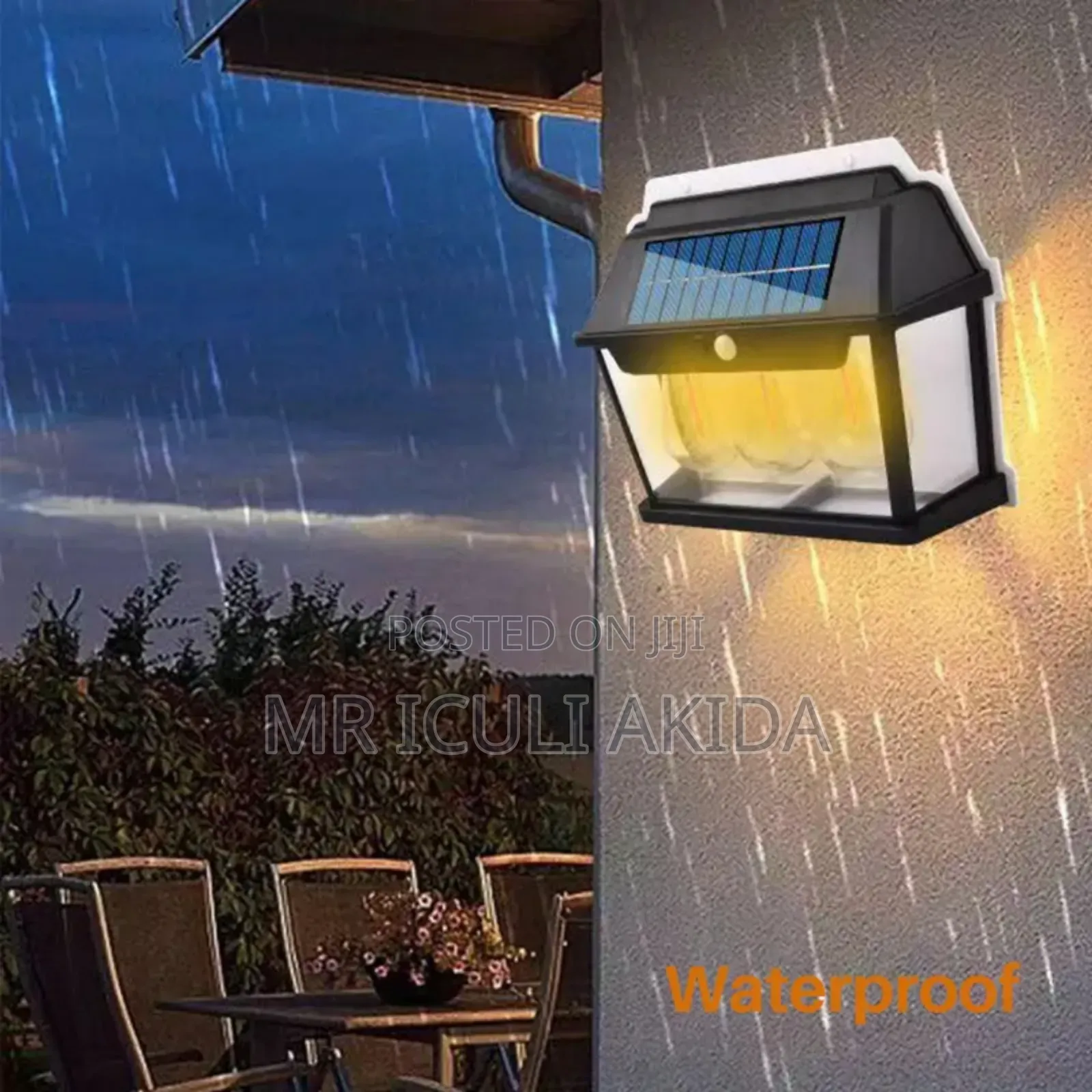 Outdoor Waterproof 3mode Tungsten Wire Solar Wall Light Lamp