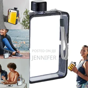 Flat, Book Shaped Square Water Bottle