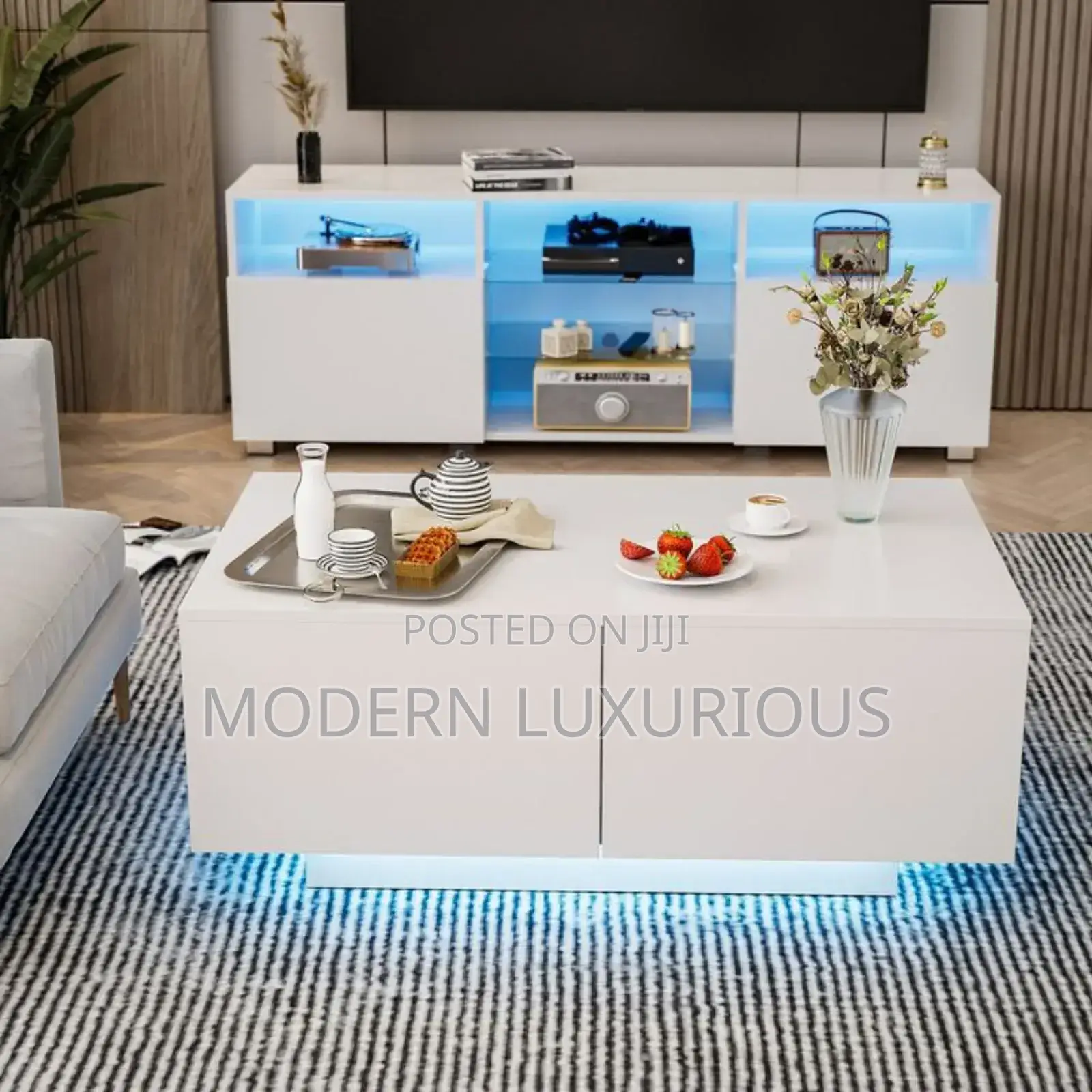 Black Hole Located Kireka/at Center Table/ and Tv Stand /