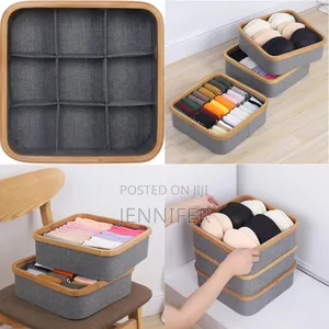 9-Cell Non-Lided Square Underwear Storage Basket