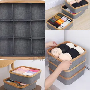 9-Cell Non-Lided Square Underwear Storage Basket