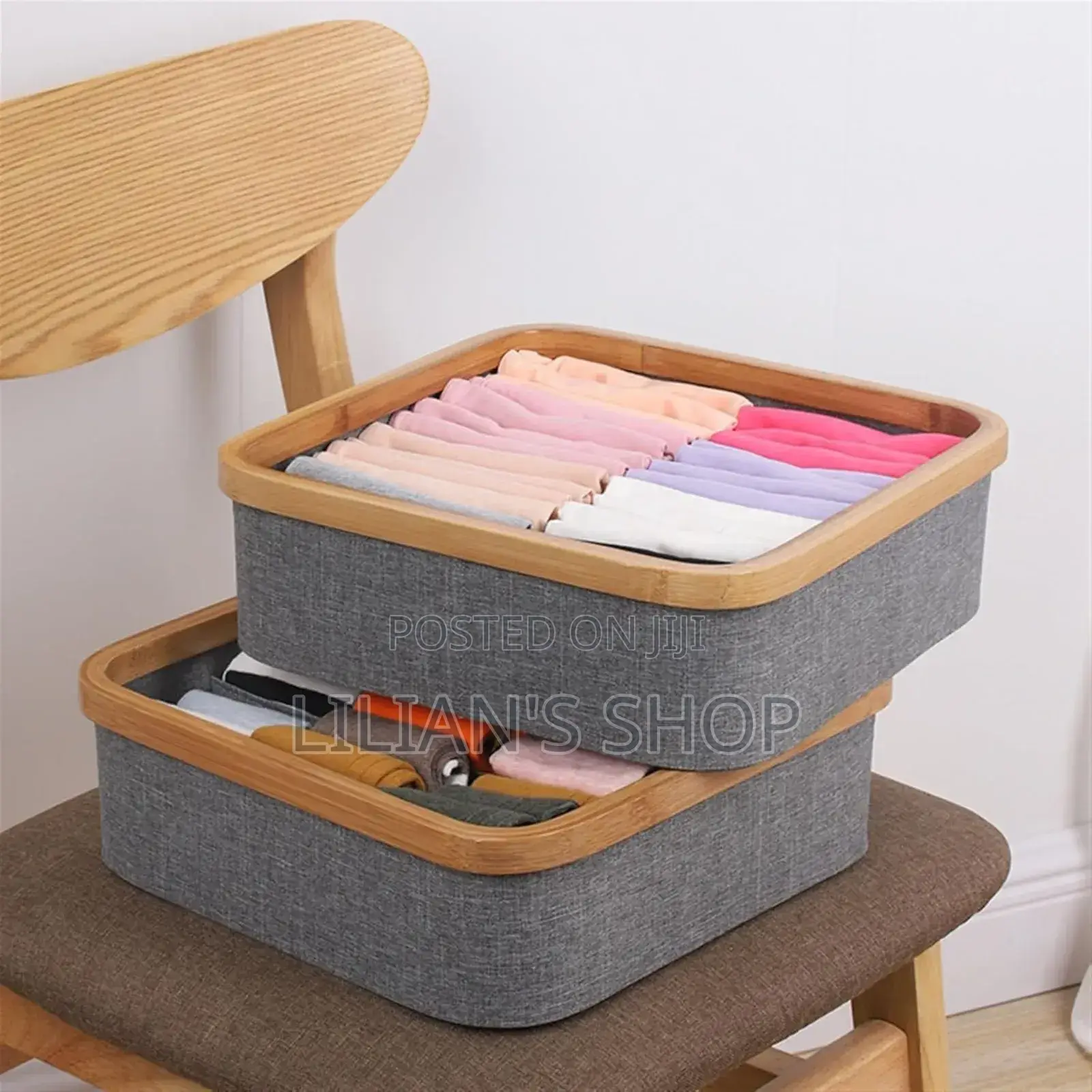 9-Cell Non-Lided Square Underwear Storage Basket
