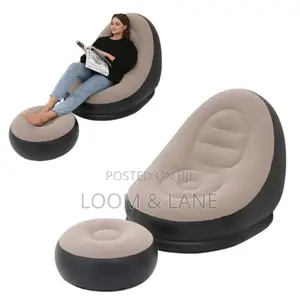 Generic Inflatable Leisure Bean Sofa With Foot Stool Me