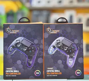 Porodo Crystal Shell Ps4 Game Controller / Ps4, Pc Gamepad