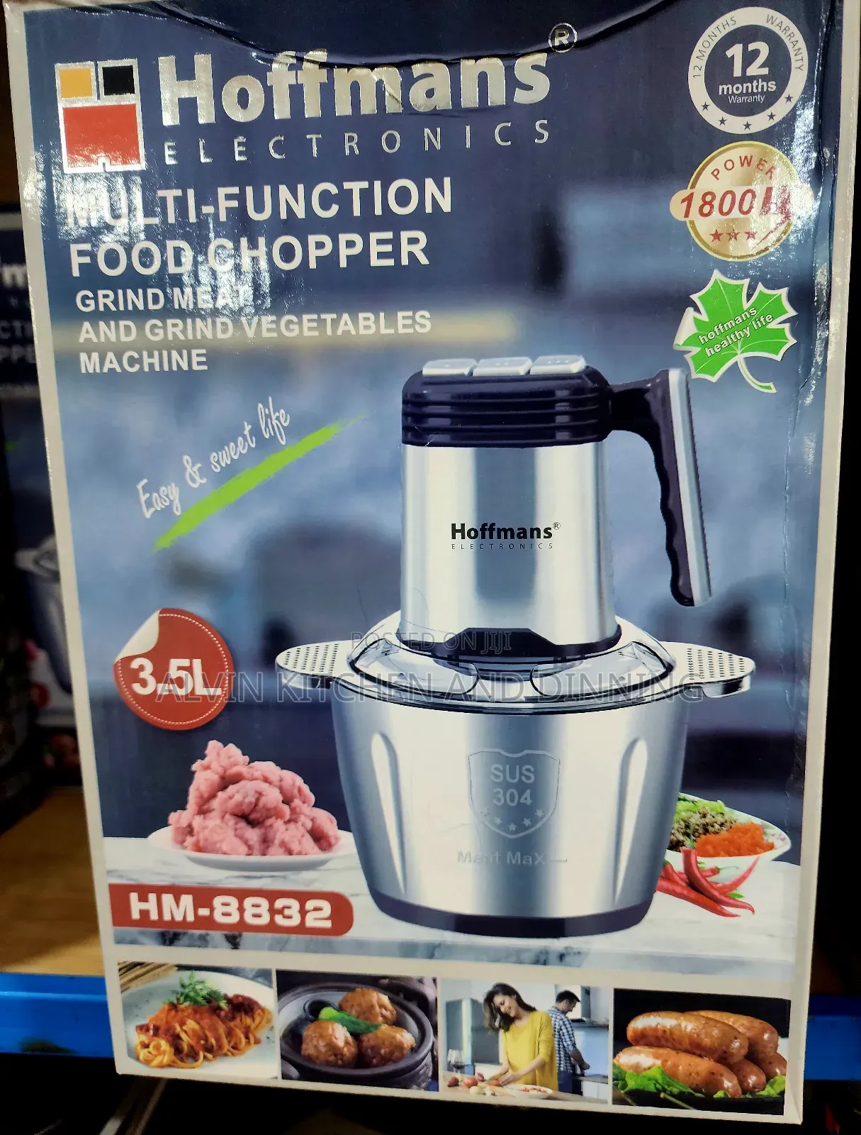 Food Chopper Multifunction Grind Meat Vegetable