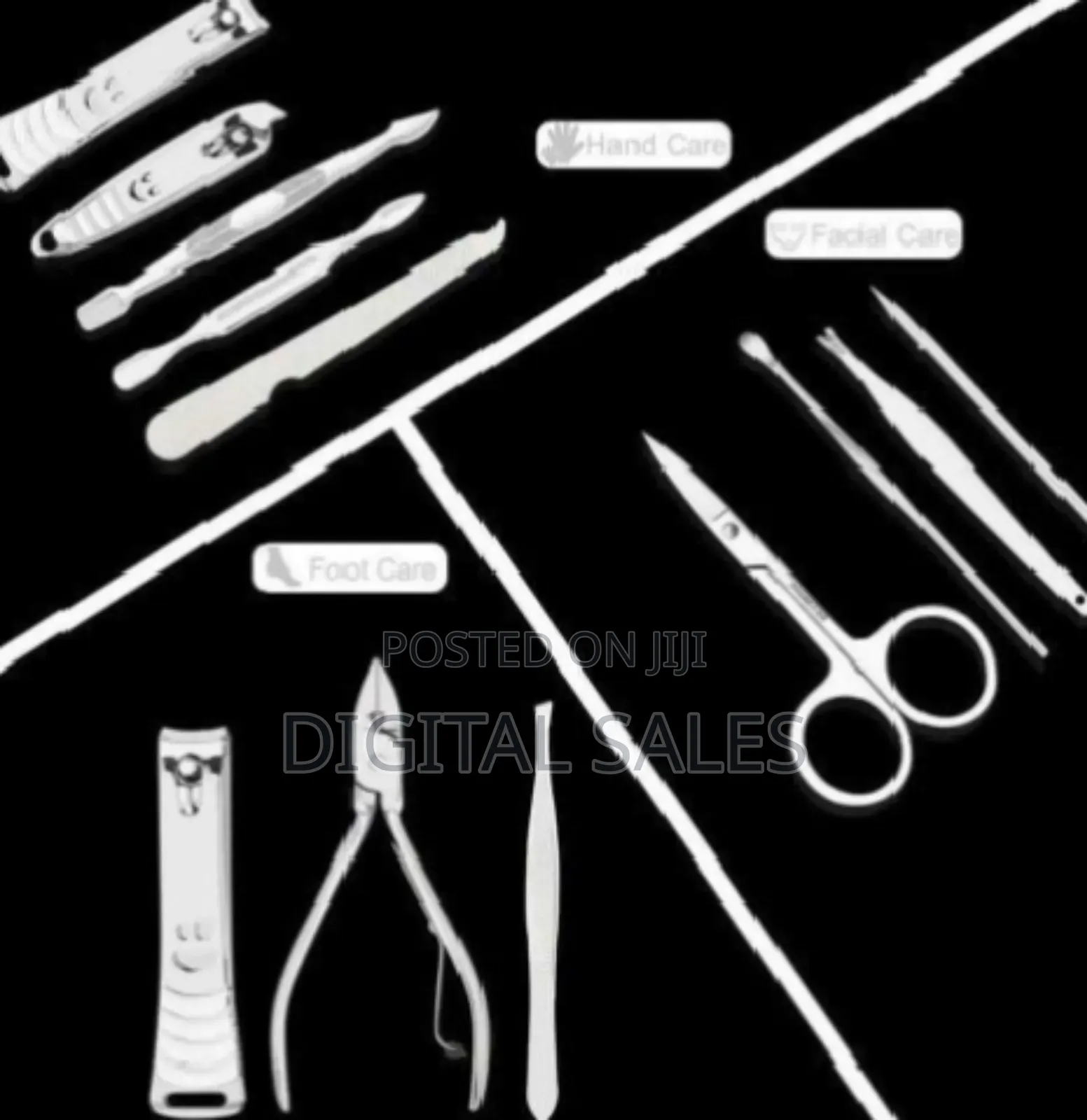 Nail Clipper Set, Facial, Stainless Steel Manicure Set.